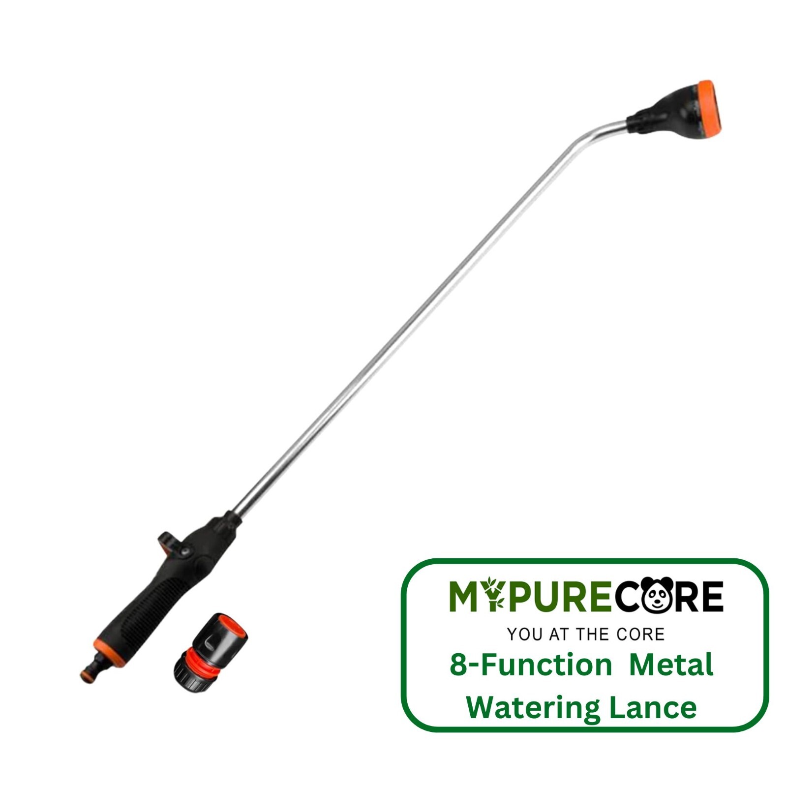 Garden Hose Wand Heavy-Duty 8-Function – 83cm Telescopic Watering Sprayer