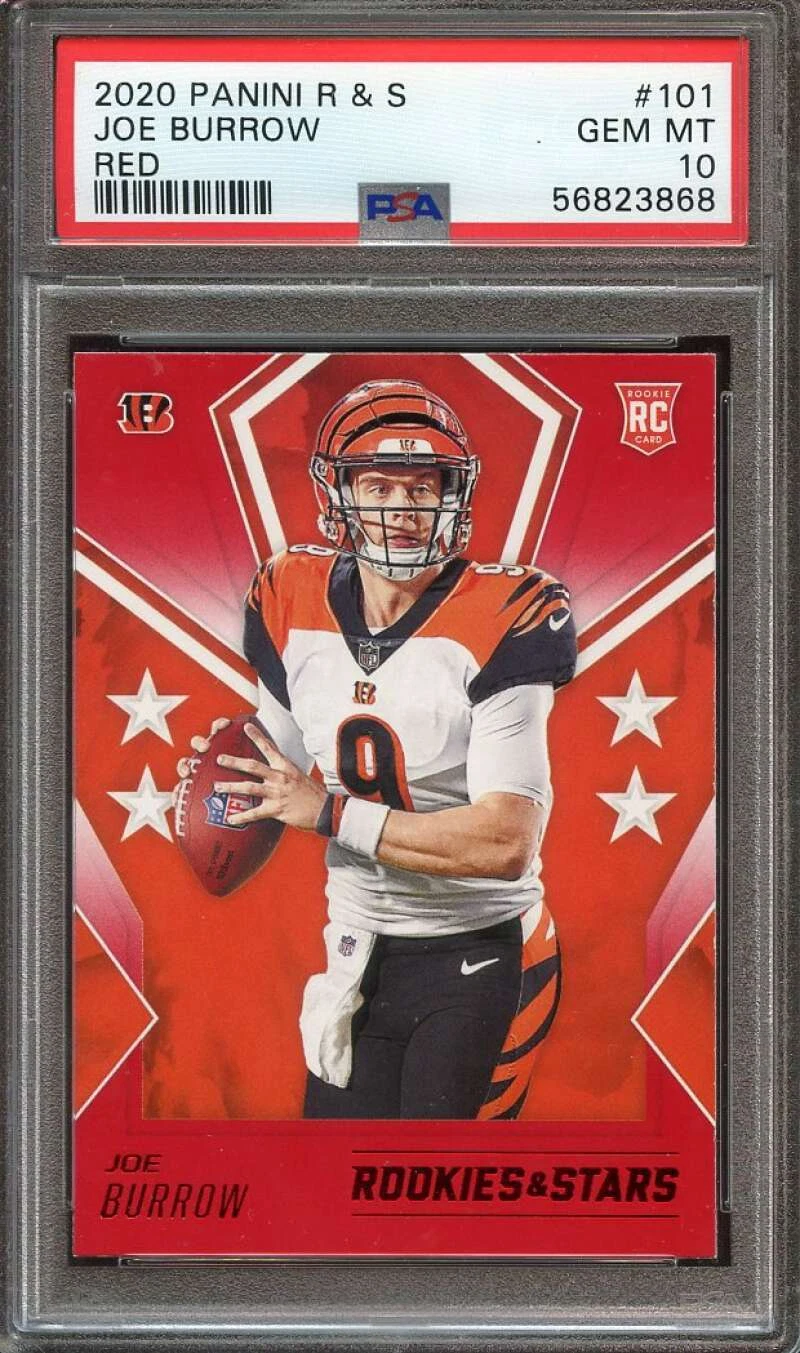 Joe Burrow Panini Rookies & Stars #101 Red