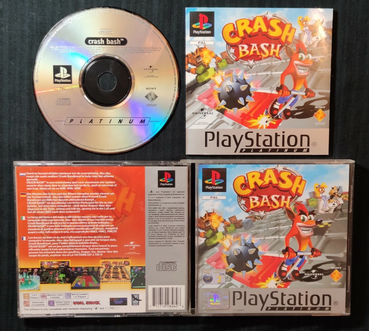 Crash Bash PS1 - Complet - Très bon état - Jeux vidéo