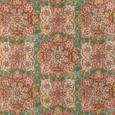Lee Jofa Kilim Persian Carpet Rug Fabric- Granada Print Jewel 1.5 yd 2020220.324