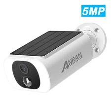 ANRAN 5MP Solar Battery Wireless IP Security Camera Outdoor Home WiFi Audio IP65