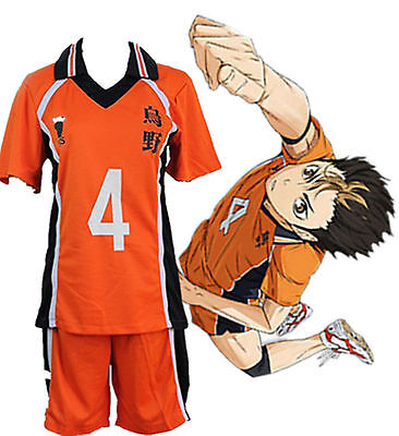 Anime Haikyuu!! Karasuno High School Volleyball Club Hinata  Shyouyou/Kageyama Tobio Jersey Cosplay Costume 8 Numbers to Choose