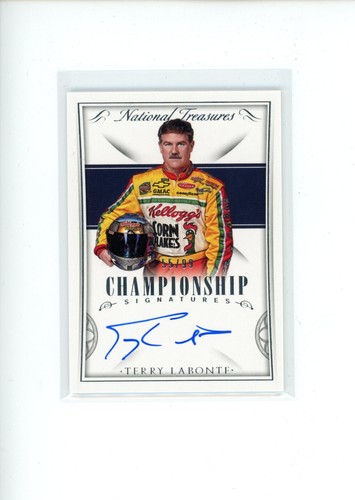 2016 National Treasures Terry LaBonte #CS-TL Championship Signatures Auto 55/99