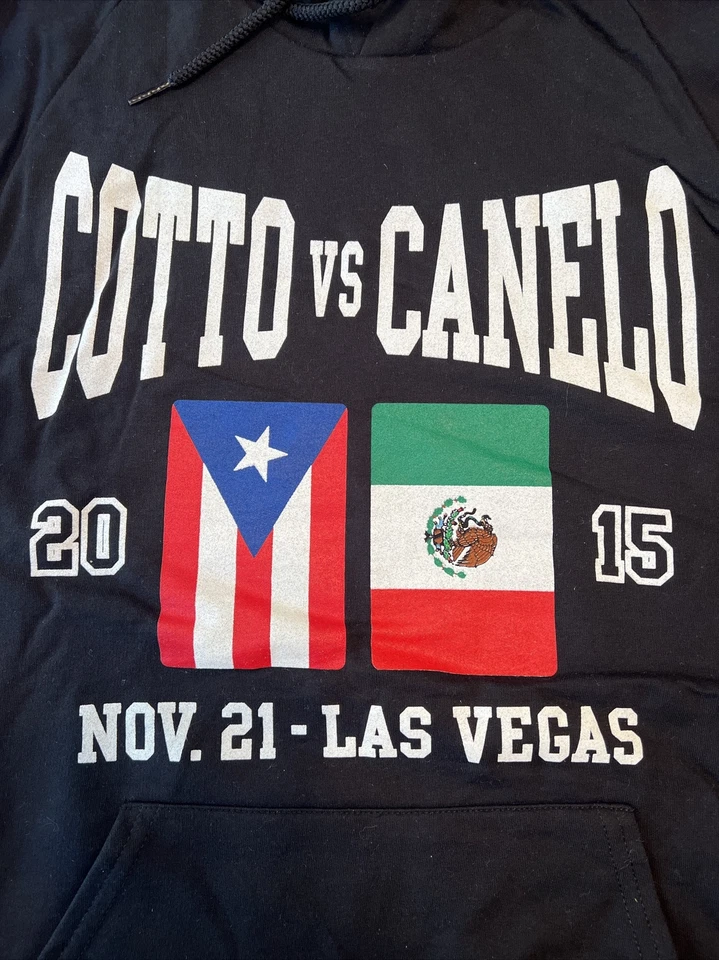 Black Fleece Hoodie Sweatshirt Cotto VS Canelo 2015 S Boxing Men/Woman/Teen NWoT - Image 3 of 4