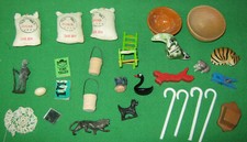 Misc. Miniatures for Doll House General Store or Diorama  28 Pieces