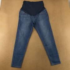 Time And Tru Maternity Women's Size Medium 8-10 Dark Wash Denim Skinny Jeans New