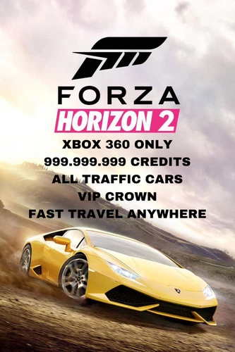 Forza Horizon 2 XBOX 360: 999.999.999 CREDITS/TRAFFIC CARS/VIP CROWN/FAST TRAVEL