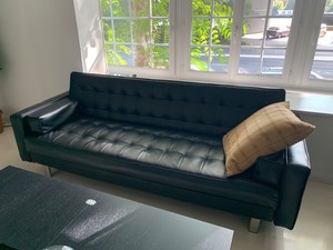 Canape Clic Clac En Simili Cuir Phoenix D Ikea Tres Bon Etat 220