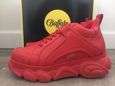 Womens Red Vegan Buffalo Corin Fashion Sneake...