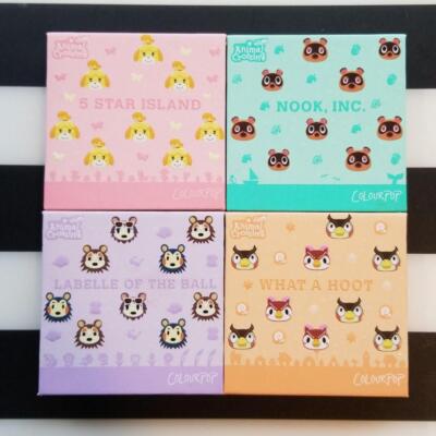 Colourpop x Animal Crossing: New Horizons Lidschatten Palette 4er Set Kosmeti...