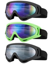 3 Pack Ski Goggles Motorcycle Snowboard Snow Goggles for Men Women Youth Adult