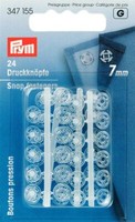 AnnäH-DruckknöPfe Kst 7 Mm Transparent, Packung Mit 24St, 347155, Prym