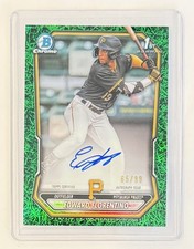 2026 Bowman Chrome Prospects Edward Florentino- 1st Green Grass Auto- # 65/99