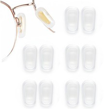 5 Pairs Slip-on Nose Pads Covers,Soft 1 Pair Pack of 1 , Frosted White