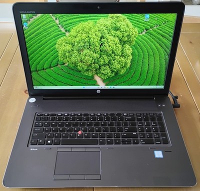 HP Zbook 17 G3 Laptop 1080p i7 6820HQ Nvidia Quadro M3000M 16GB Win11 Good bat.