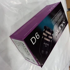 Audix D6 Professional Dynamic Kick Drum Microphone for Stage Studio & Broadcast
