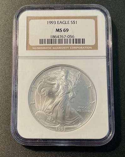 1993 Silver Eagle NGC MS69