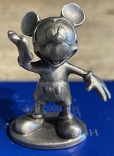 Hudson Fine Pewter Walt Disney Mickey Mouse Figurine #3988  NEW 1.75” U.S.A. NOS