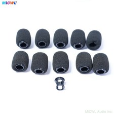 Foam Windscreen for Shure MX412 MX418 WB98 Beta98 Microphone Plastic Snap 10 Pcs