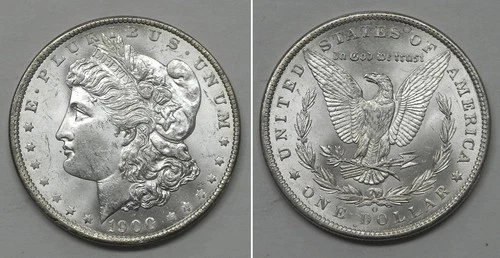 X7604  1900-O Morgan Dollar, Choice BU