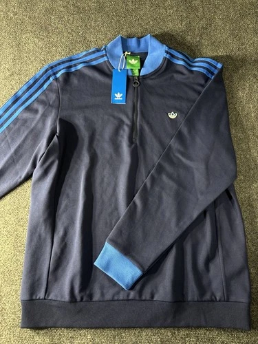 NWT Adidas Originals Track Jacket Mens L Navy Blue