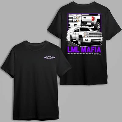 Golden Era Diesel LML Mafia 6.6L T-Shirt, bold white diesel truck graphic