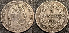 Louis-Philippe I - 1 Silver Franc 1835 A, Paris ! F.210/40
