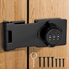 3-Digit Combination Hasp Lock for Cabinets & Drawers 4.5 Inch