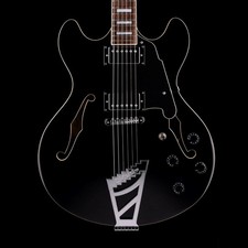 Pre-Owned D’Angelico Premier DC Semi Hollowbody Black With Gig Bag