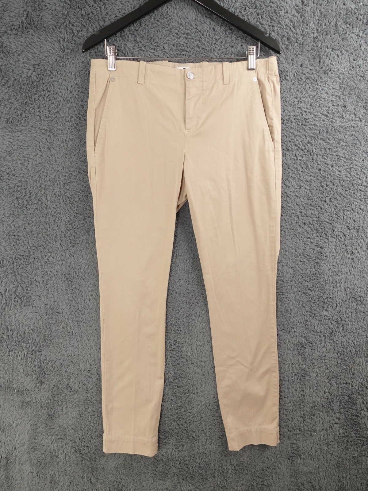 7 For All Mankind Trousers Womens 30x30 Beige Oatmeal Pyper Pockets Slim Stretch