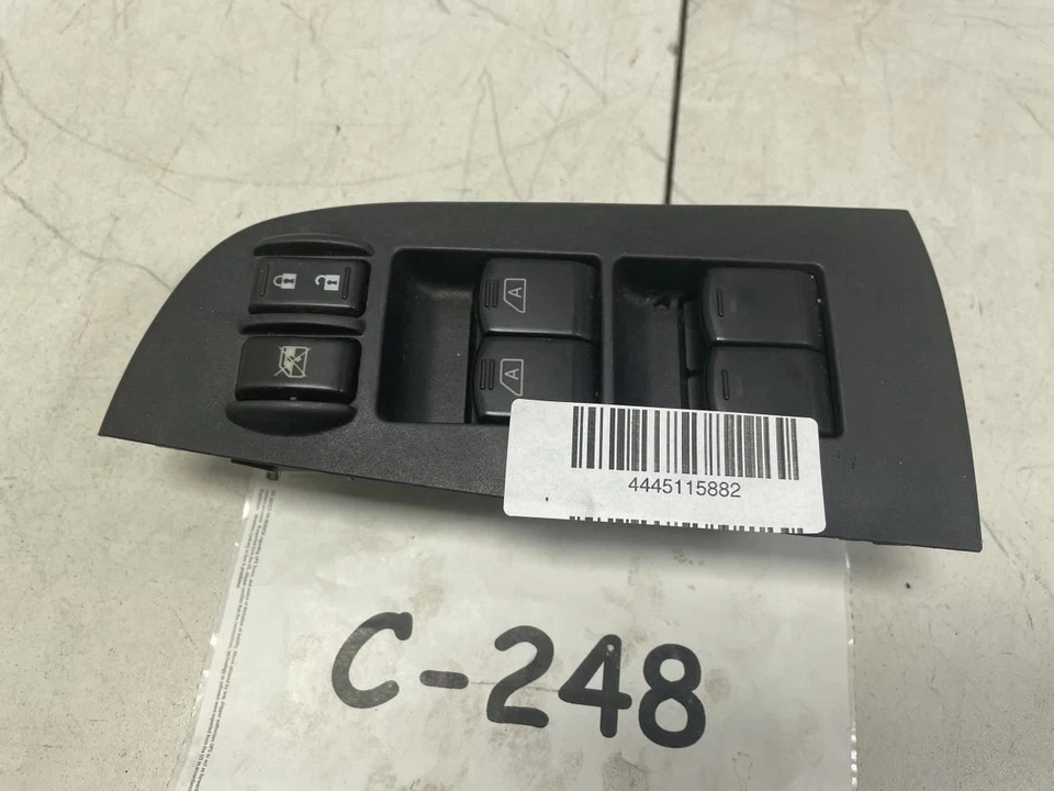 Nissan Máxima 2011 cerradura de puerta delantera izquierda del lado del conductor e interruptor de ventana OEM Foto 4 de 4