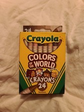 New Crayola Colors of the World Multicultural Crayons Skin Tones 24 Count