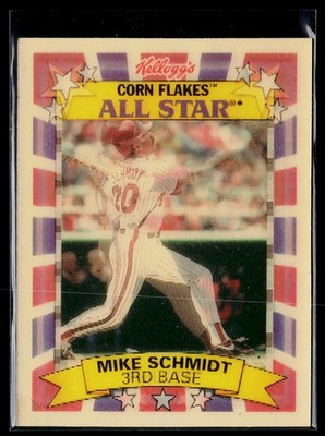 1992 Kellogg's Corn Flakes All-Stars #10 Mike Schmidt