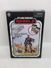 Hasbro Star Wars Vintage Collection 3.75  SABINE WREN & CHOPPER Rebels 2-Pack