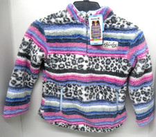 Hurley Girls Size Small 6/6X Sherpa Quarter-Zip Pullover Marshmellow