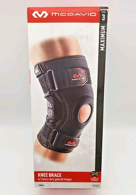 McDavid 429-01-32.2 Hinged Knee Brace - Black Size Small Level 3 Support New