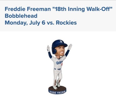 Freddie Freeman Bobblehead 2026 (Presale)
