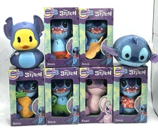Micro Teenies Stitch Mini Plush Stitch Rubber Duck Tsum Tsum Disney Stitch 8 pcs
