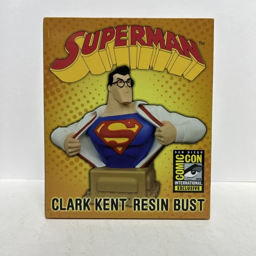 CLARK KENT SUPERMAN 6" RESIN BUST #725/1600 LIMITED SDCC INTERNATIONAL EXCLUSIVE
