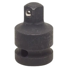 Westward 4Lyy7 Impact Socket Adapter, 1/2" X 3/8", Black Oxide