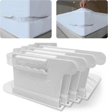 Bed Sheet Holders for Corners, Sheet Holders Keep Sheets Firm & Tight - Lock Fit