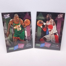 1996-97 Fleer Ultra Step It Up - Tiffany - Gary Payton #283 Hakeem Olajuwon #282