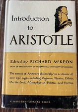 INTRODUCTION TO ARISTOTLE 1947 Modern Library Edition 248 Richard McKeon HB/dj