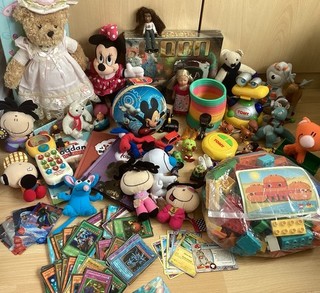 Big Bundle Job Lot Of Mixed Toys Soft Toys & Figures. Inc Duplo Yu GI oh! VGC