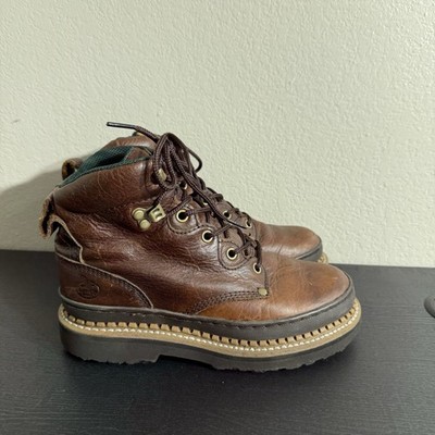 Georgia Giant Leather Boots Womens 7 W Brown 6  G3274 Work Logger Outdoor