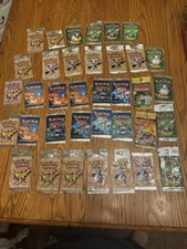 36 Vintage Pokemon Empty Pack Wrapper Lot Base set Fossil Jungle Charizard