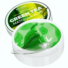 Green Tea Under Eye Patches for Wrinkles and Eye Bags 30 Pairs Eye Masks