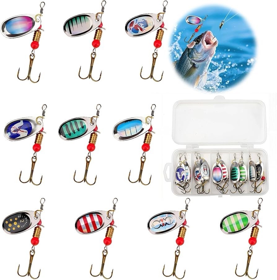 Cuillères pêche spinner anti-emmêlement avec leurres métal pour éviter les ratés