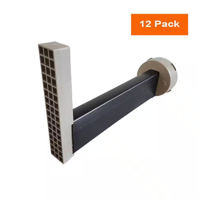 Universal Retaining Wall Block Drain Gray (12-Pack)