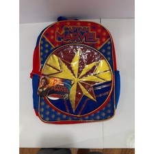 Marvel Captain Marvel Kids Backpack New With Tags Molded Front School Bag